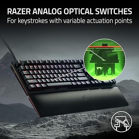 Black razer huntsman v2 - razer,